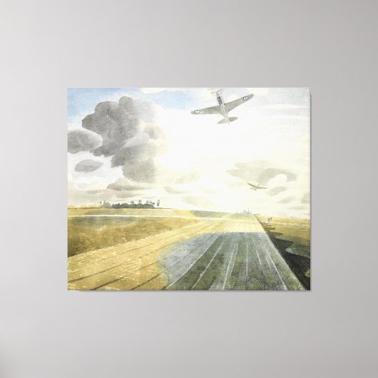 Ravilious - Baanperspectief Canvas Afdruk (Voorkant)