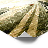 Ravilious, beroemd schilderij Tiger Moth Poster (Hoek)