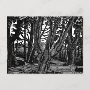 Ravilious - Bosgebied buiten Florence Briefkaart