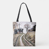 Ravilious - Caravans, fijne kunst Tote Bag (Achterkant)
