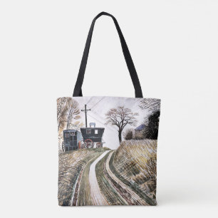 Ravilious - Caravans, fijne kunst Tote Bag