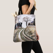Ravilious - Caravans, fijne kunst Tote Bag (Dichtbij)