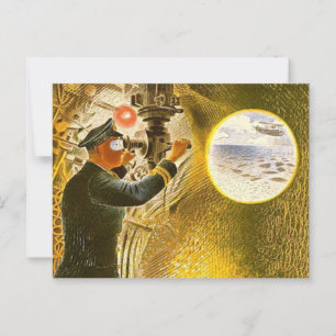 Ravilious - Commandant van een onderzeeër Briefkaart