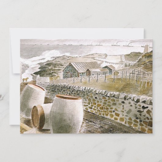 Ravilious - Convoy Passing an Island Kaart (Voorkant)