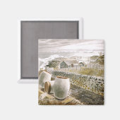 Ravilious - Convoy Passing an Island Magneet (Voorkant / Achterkant)