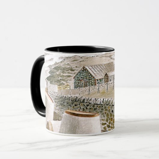 Ravilious - Convoy Passing an Island Mok (Voorkant links)