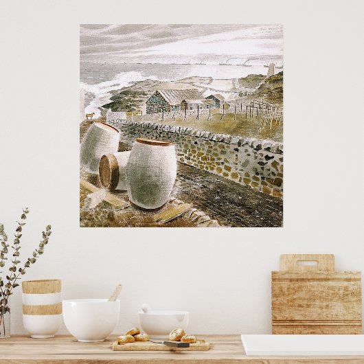 Ravilious - Convoy Passing an Island Poster (Keuken)