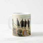 Ravilious - Dangerous Work at Low Tide, Koffiemok (Voorkant links)