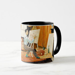 Ravilious - Edward Bawden werkt in zijn atelier Mok