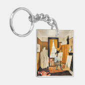 Ravilious - Edward Bawden werkt in zijn atelier Sleutelhanger (Voorkant Links)