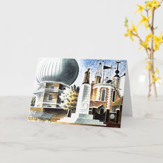 Ravilious - Greenwich Observatorium Kaart (Gele Bloem)