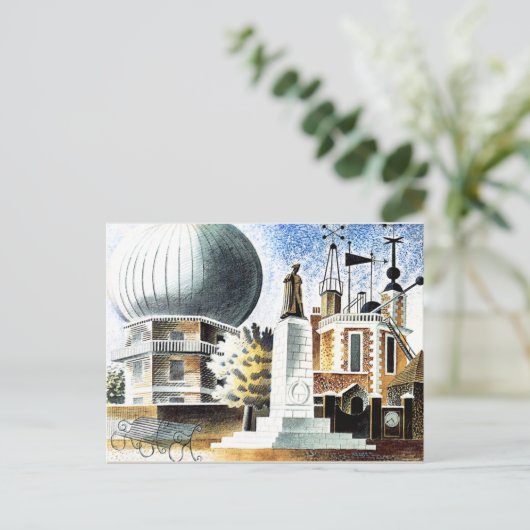 Ravilious - Greenwich Observatory Briefkaart (Staand voorkant)