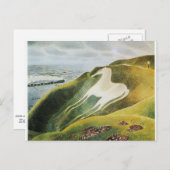 Ravilious - Het paard van Westbury, mooie kunst Briefkaart (Voorkant / Achterkant)