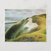Ravilious - Het paard van Westbury, mooie kunst Briefkaart (Voorkant)