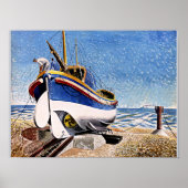 Ravilious - Lifeboot in Aldeburgh Poster (Voorkant)