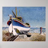 Ravilious - Lifeboot in Aldeburgh Poster (Voorkant)
