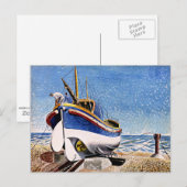 Ravilious - Lifeboot op het Briefkaart van Aldebur (Voorkant / Achterkant)