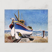 Ravilious - Lifeboot op het Briefkaart van Aldebur (Voorkant)