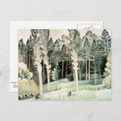 Ravilious - Lombardije Poplars, Briefkaart (Voorkant / Achterkant)