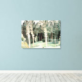 Ravilious - Lombardije Poplars Canvas Afdruk (Insitu (Houten vloer))