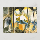 Ravilious - Mannen die onderzeese controles uitvoe Briefkaart (Voorkant)