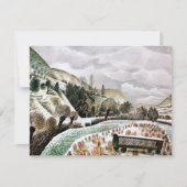 Ravilious - Nieuwjaars Sneeuw,  Kaart (Voorkant)