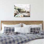 Ravilious - nieuwjaarssneeuw canvas afdruk (Insitu (Slaapkamer))