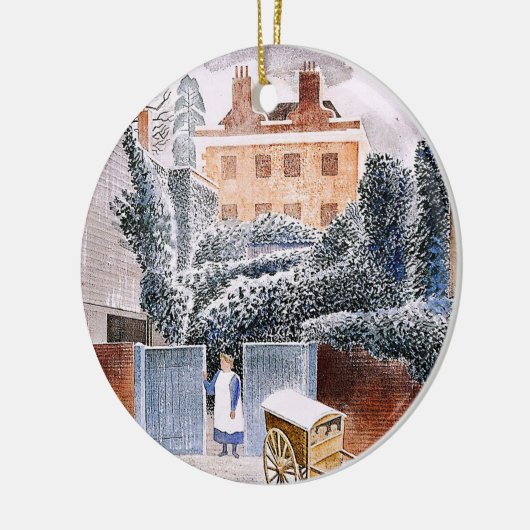 Ravilious - Pastorie in de winter,  Keramisch Ornament (Links)