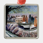 Ravilious - Pastorie in de winter Metalen Ornament (Voorkant)