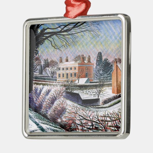 Ravilious - Pastorie in de winter Metalen Ornament (Links)