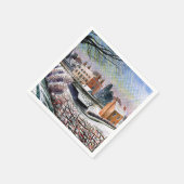 Ravilious - Pastorie in de winter Servet (Hoek)