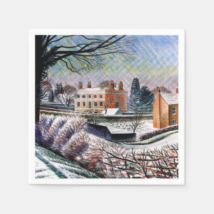 Ravilious - Pastorie in de winter, Servet