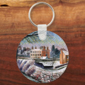Ravilious - Pastorie in de Winter,  Sleutelhanger (Voorkant)
