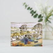 Ravilious - Thames in Hemmersmith Briefkaart (Staand voorkant)