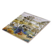 Ravilious - Thames in Hemmersmith Tegeltje (Zijkant)