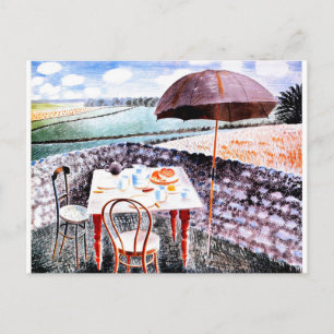 Ravilious - Thee bij Furlongs, 1939 fijne kunst Briefkaart
