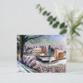 Ravilious - Vicarage in de winter Briefkaart (Staand voorkant)