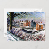 Ravilious - Vicarage in de winter Briefkaart (Voorkant / Achterkant)