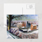 Ravilious - Vicarage in de winter Briefkaart (Voorkant / Achterkant)