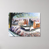 Ravilious - Vicarage in Winter, Canvas Afdruk (Voorkant)