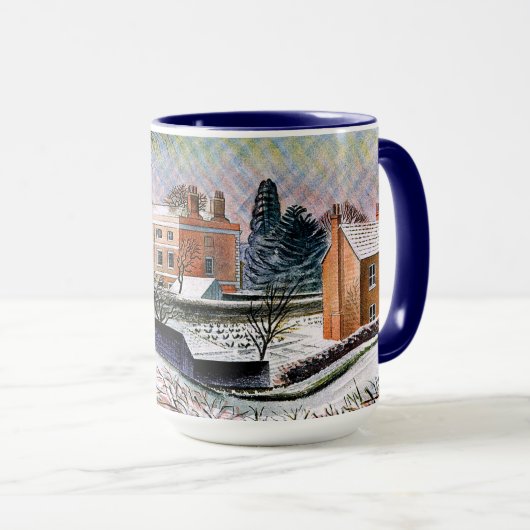 Ravilious - Vicarage in Winter, fine art Mug Mok (Voorkant rechts)