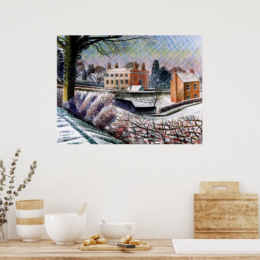 Ravilious - Vicarage in Winter, Poster (Keuken)