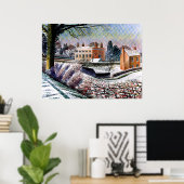 Ravilious - Vicarage in Winter, Poster (Thuiskantoor)