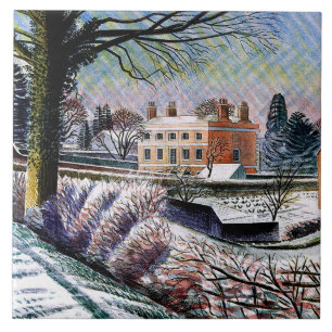 Ravilious - Vicarage in Winter, Tegeltje