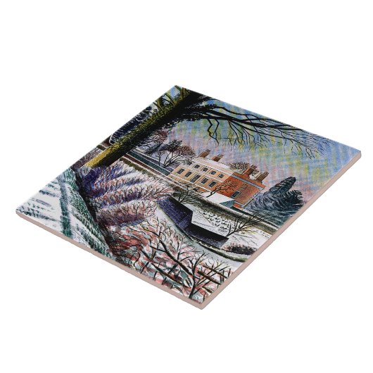 Ravilious - Vicarage in Winter, Tegeltje (Zijkant)