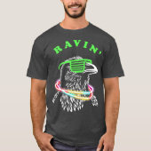 Ravin Raven Rave Party Neon Bird Funny T-shirt (Voorkant)