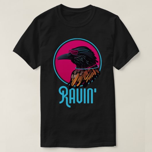 Raving Raven Wingspan Bird Watching T-shirt (Design voorkant)