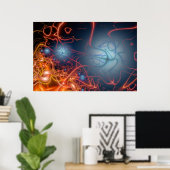 Raving Sun Poster (Thuiskantoor)