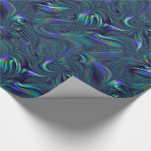 Raving Waves Elegant Pattern Cadeaupapier (Hoek)