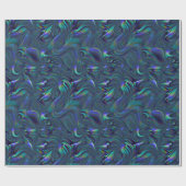 Raving Waves Elegant Pattern Cadeaupapier (Vlak)